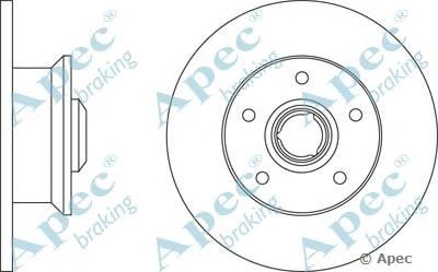 APEC BRAKING dsk224 -  Тормозной диск